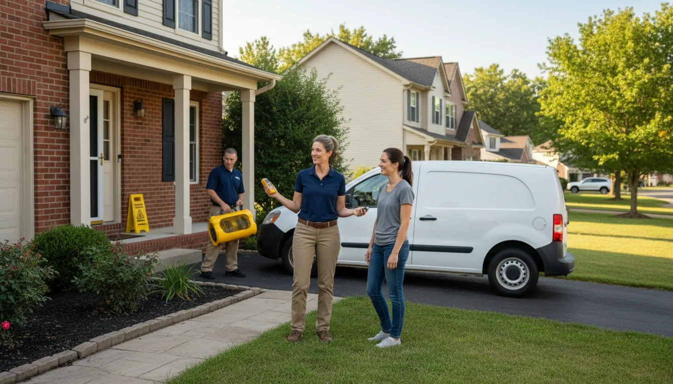 Water restoration image for Dehumidification And Cleanup Services in French Village, MO